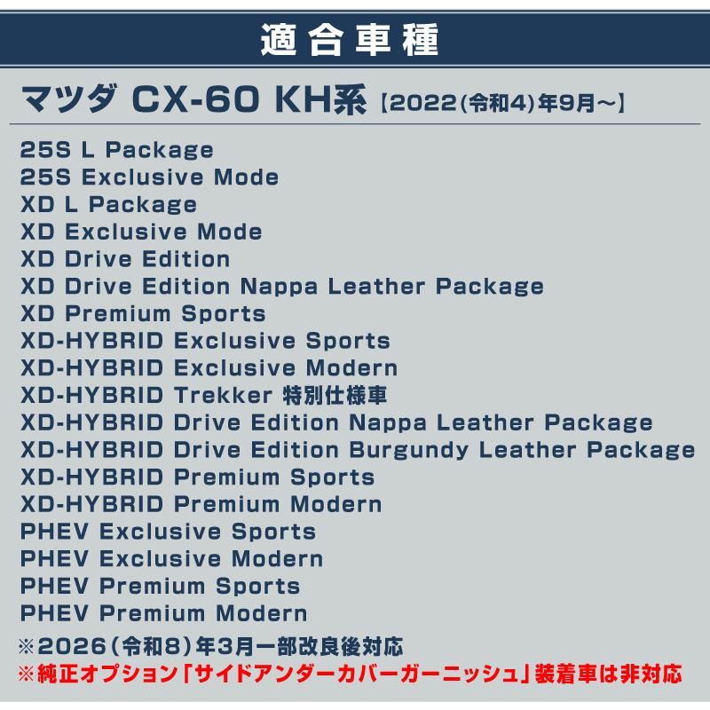 60サイズにたっぷりパーツ・素材まとめ売り サムライプロデュース マツダ CX-60 サイドガーニッシュ 左右セット 6P