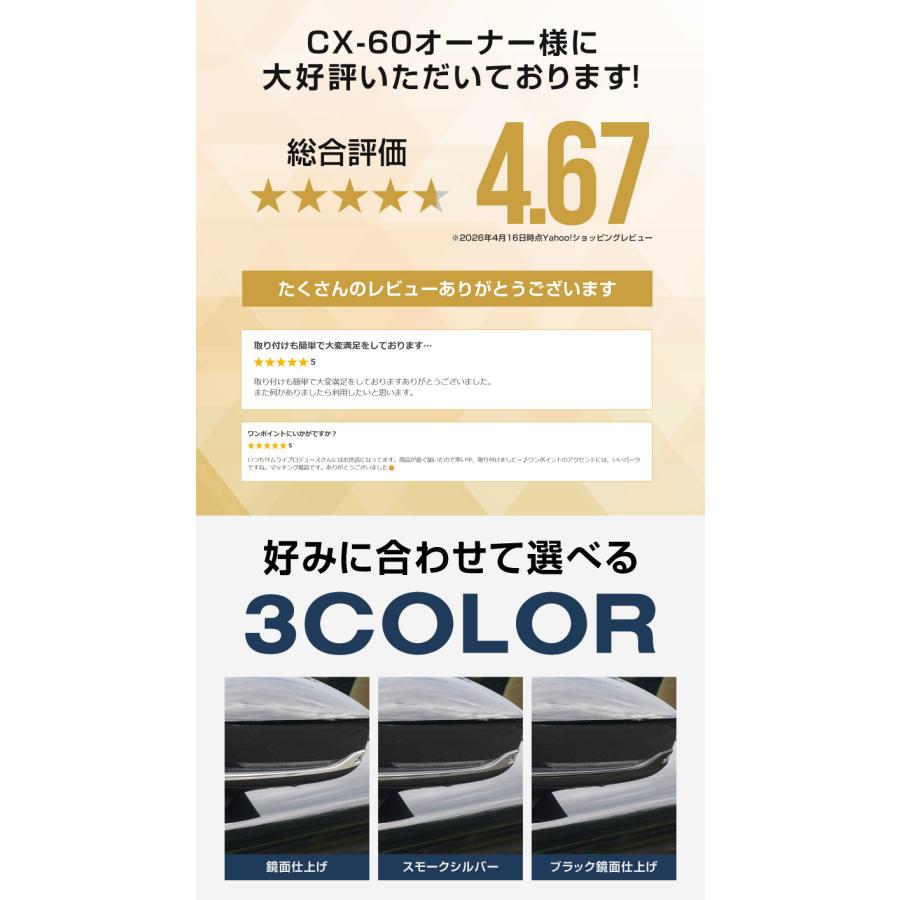 サムライプロデュース マツダ CX-60 KH系 サイドミラー ガーニッシュ