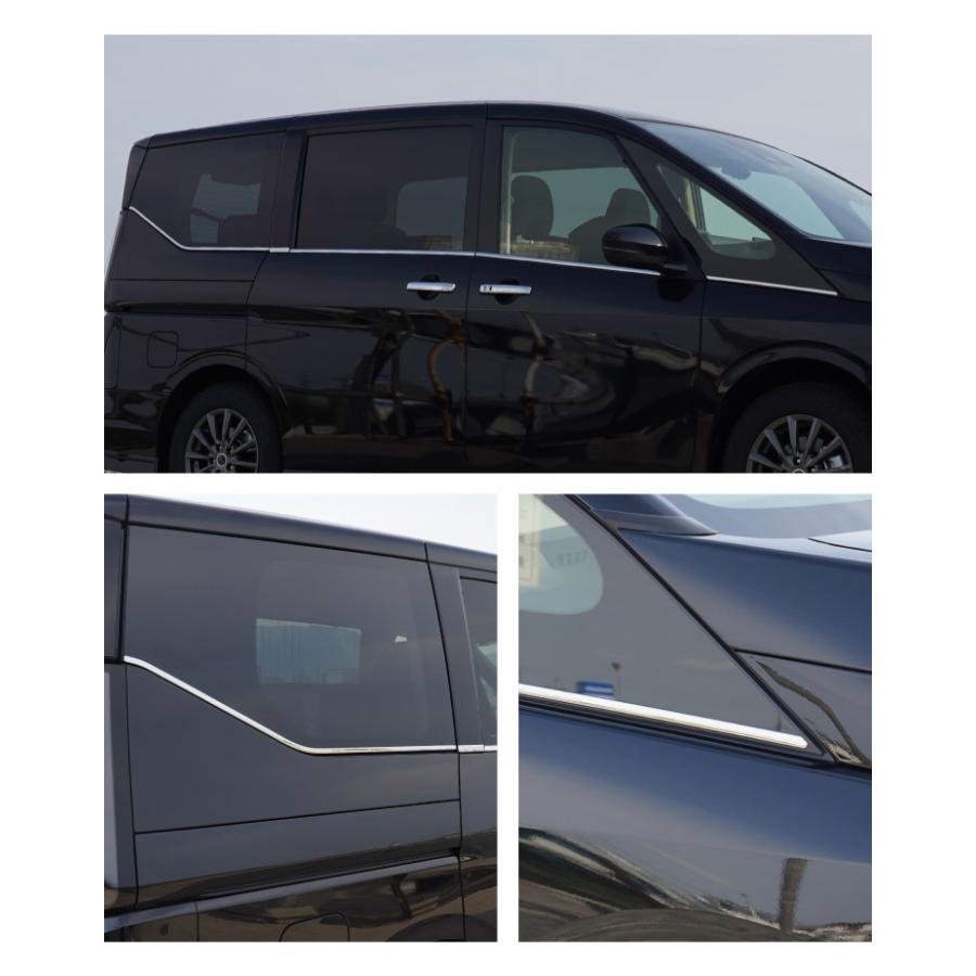 サムライプロデュース 新型セレナ C28 ウィンドウトリム ガーニッシュ