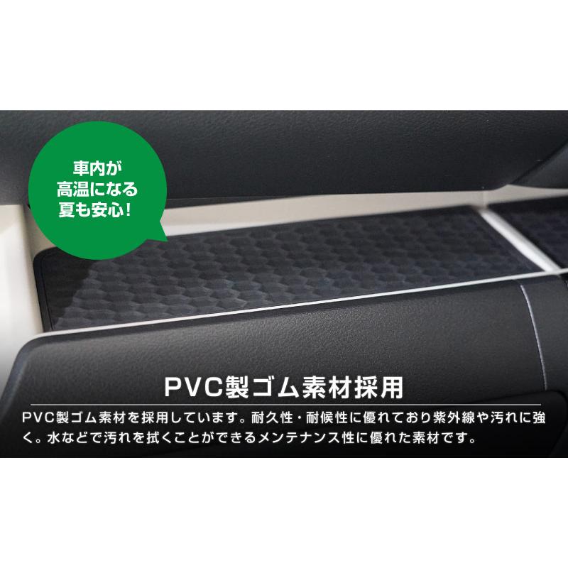 三菱 デリカミニ ekスペース 日産 ルークス 共通 助手席小物置きゴムマット 2P ブラック 内装 パーツ ゆうパケット対象 代引不可 予約/5月20日頃入荷予定｜thepriz｜06