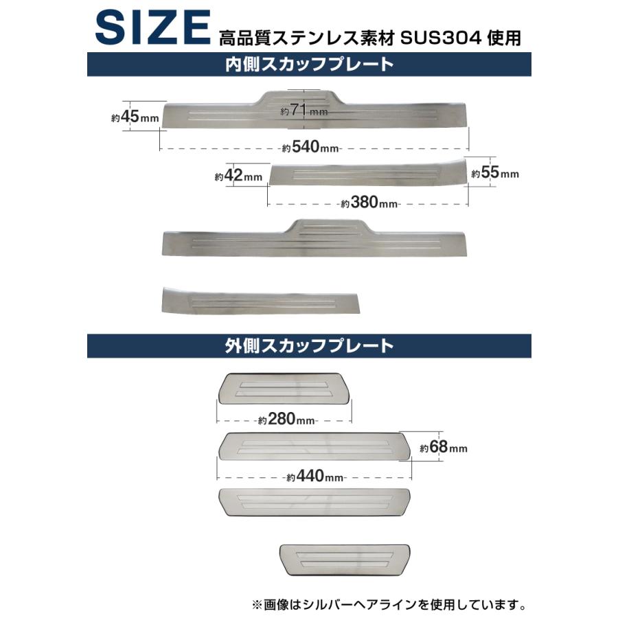 サムライプロデュース セット割 WR-V 専用 サイドステップ内側＆外側