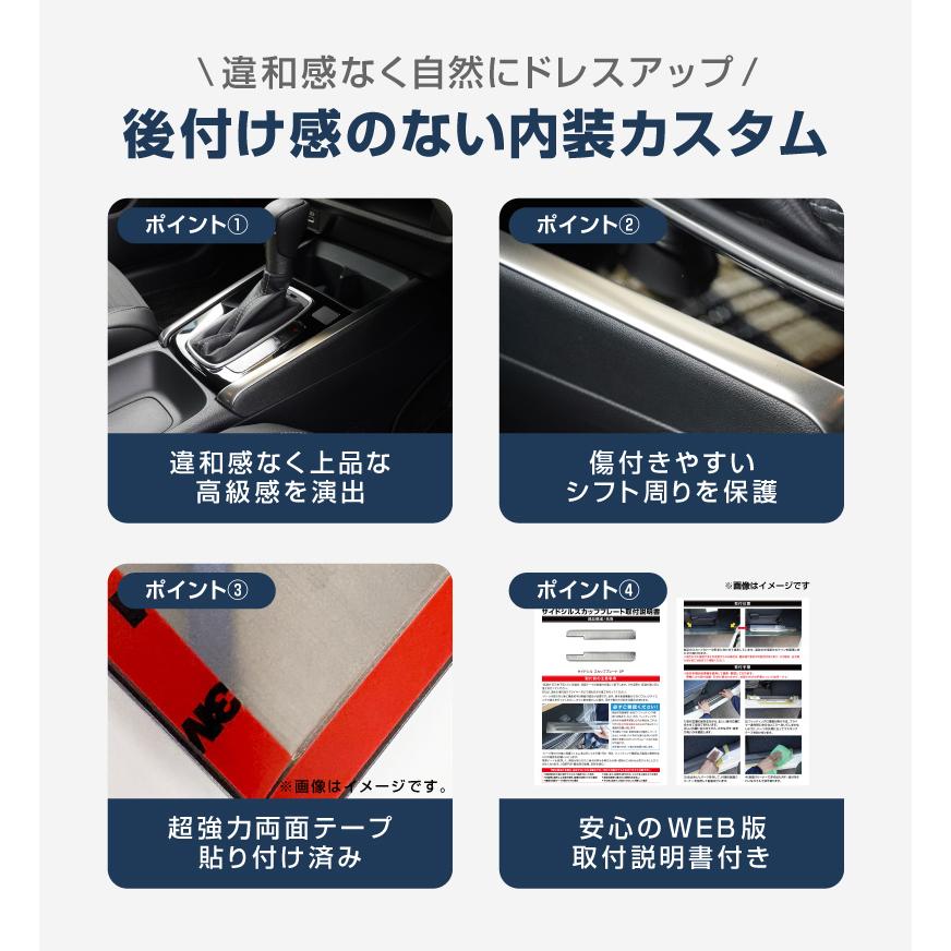 サムライプロデュース WR-V 専用 シフトベース インテリアモール 左右
