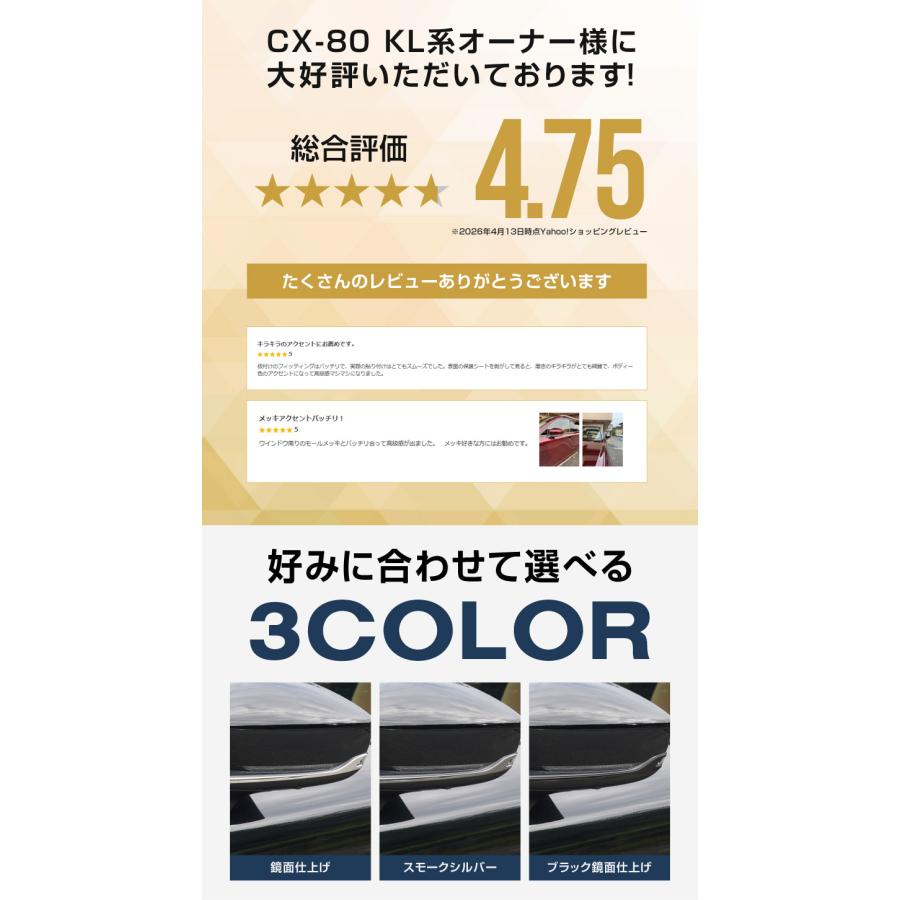 サムライプロデュース マツダ CX-80 サイドミラー ガーニッシュ 4P
