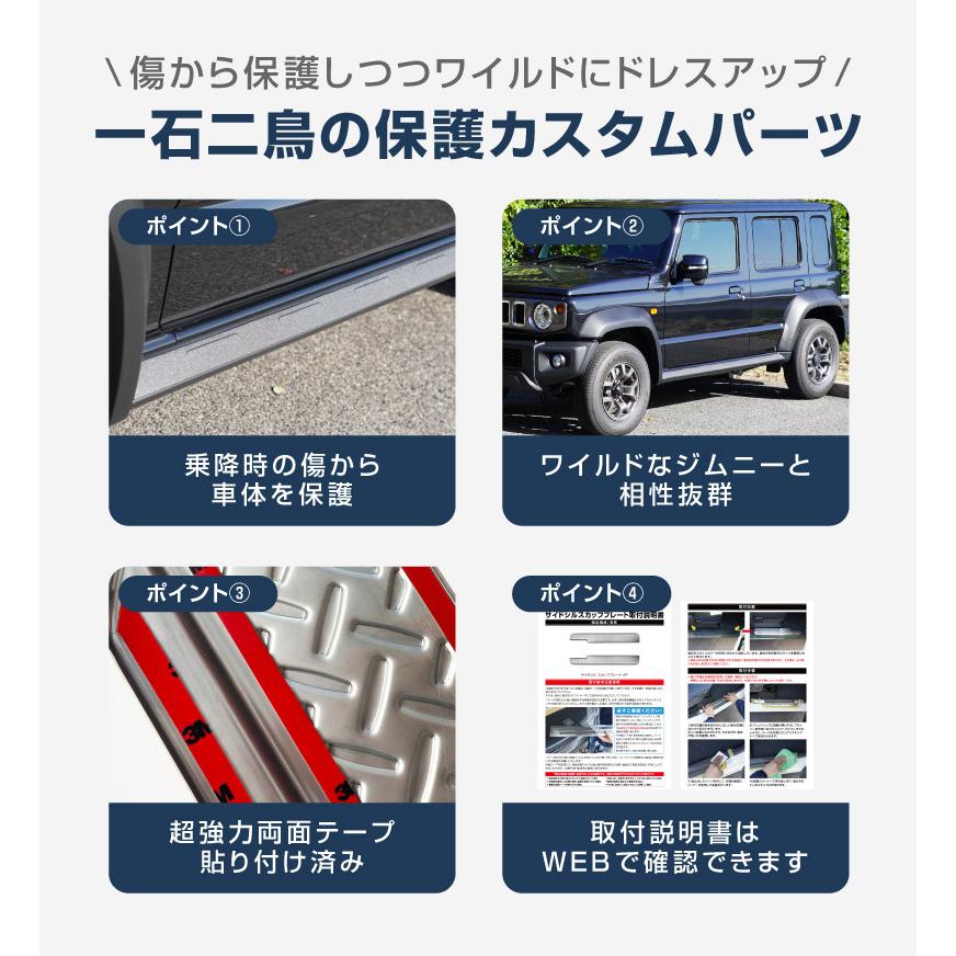 サムライプロデュース ジムニーノマド JC74W 専用 サイドリップ