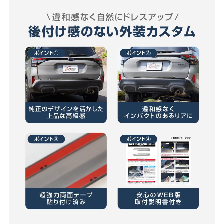 新車外しスバルSLフォレスターガーニッシュフロントリアサイドセット