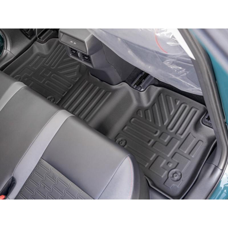 【中古】【新型 RAV4 60系】フロアマット カーマット カーペットマット 織柄　黒 ブラック　ラブフォー 社外品 RAV4 トヨタ 60系 新型 2025年 ハイブリッド車 PHEV車 フロアマット
