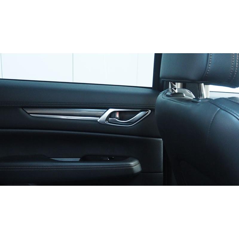 アウトレット品 マツダ CX-5 CX5 KF系 CX-8 CX8 KG系 前期 後期 共通 内側ドアハンドルガーニッシュ サテンシルバー 4P