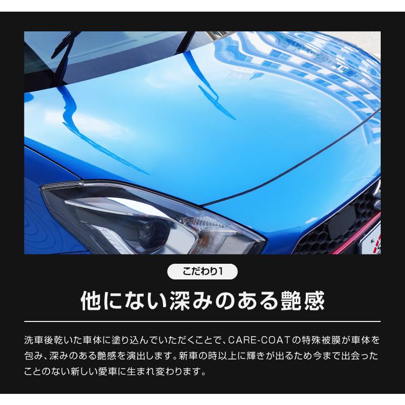 ガラス系簡易コーティング剤 サムライケアコート 300ml マイクロファイバークロス セット 艶出し コーティング剤 塗装面専用 | サムライプロデュース | 07