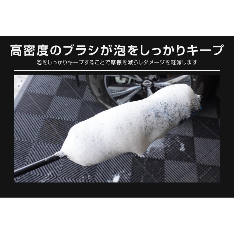 サムライ ホイールブラシ Sサイズ 適度な硬度で汚れを効果的に除去 ロングタイプ 洗車ブラシ タイヤブラシ ハブ用ブラシ キズ防止 | サムライプロデュース | 11