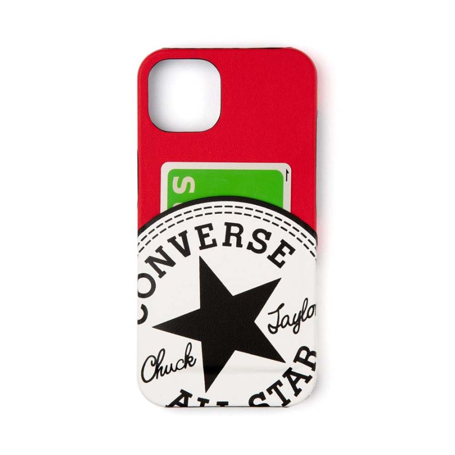 CONVERSE Big Circle Logo PU Leather Back Case RED【iPhone 13 CONVERSE Big Circle Logo PU Leather Back Case RED【iPhone 13