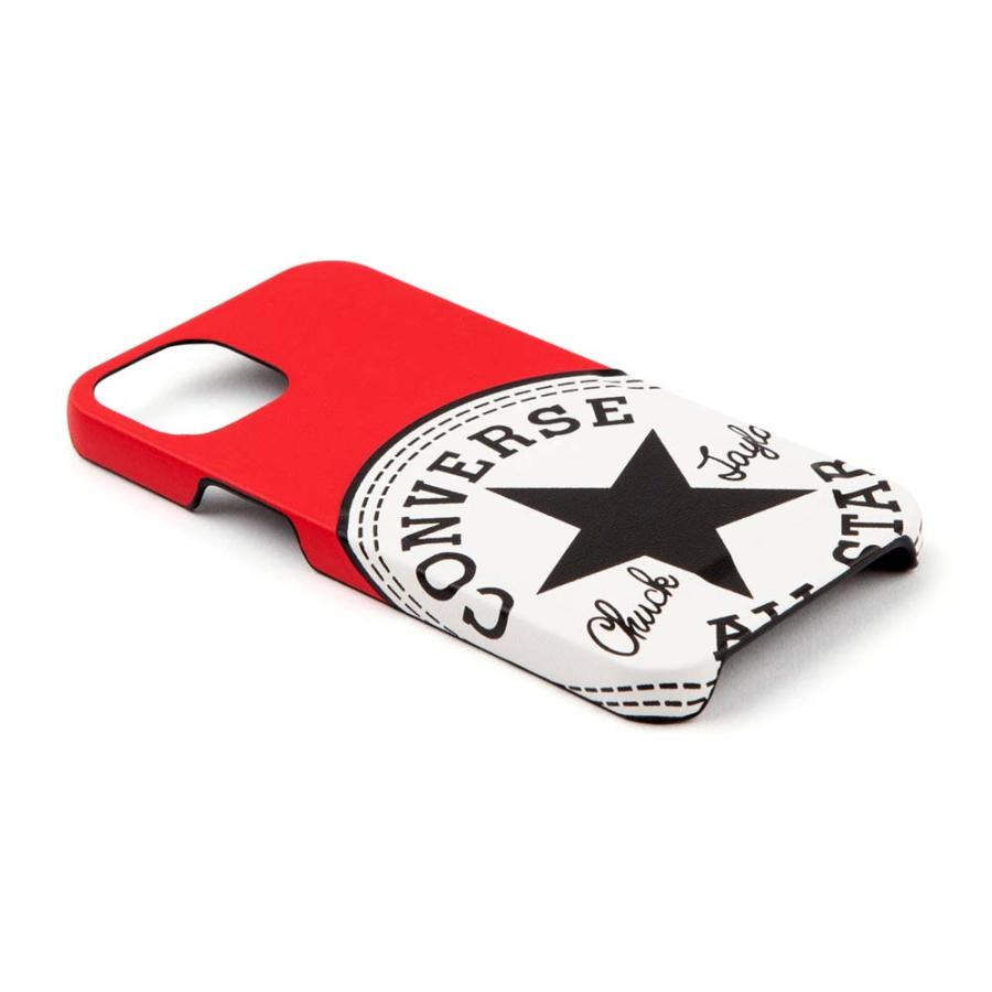 CONVERSE Big Circle Logo PU Leather Back Case RED【iPhone 13