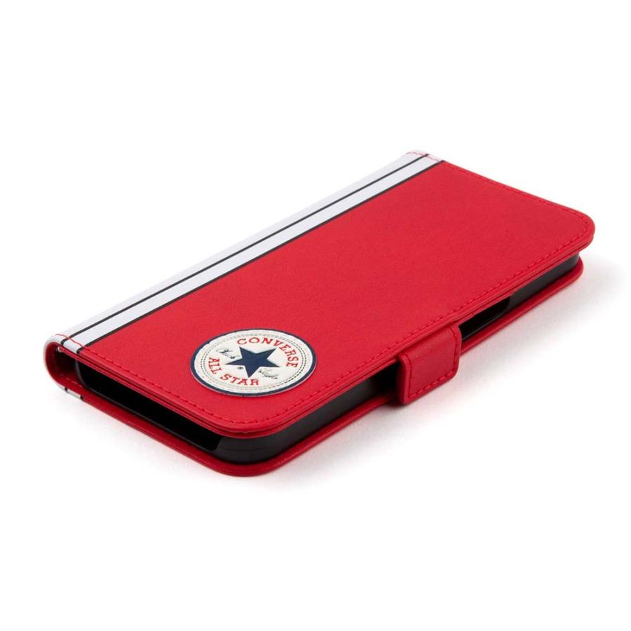 CONVERSE Uncle Patch&Stripes Book Type Case RED【iPhone 13
