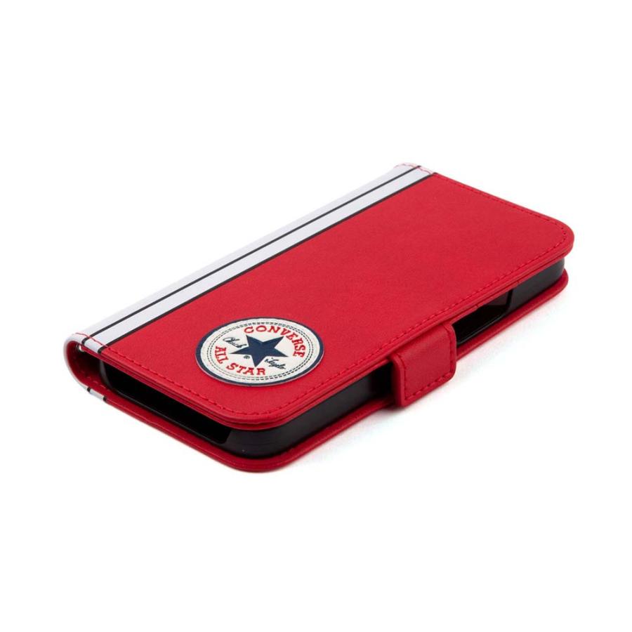 ☆ねぼすけ☆ CONVERSE Uncle Patch&Stripes Book Type Case RED【13mini対応