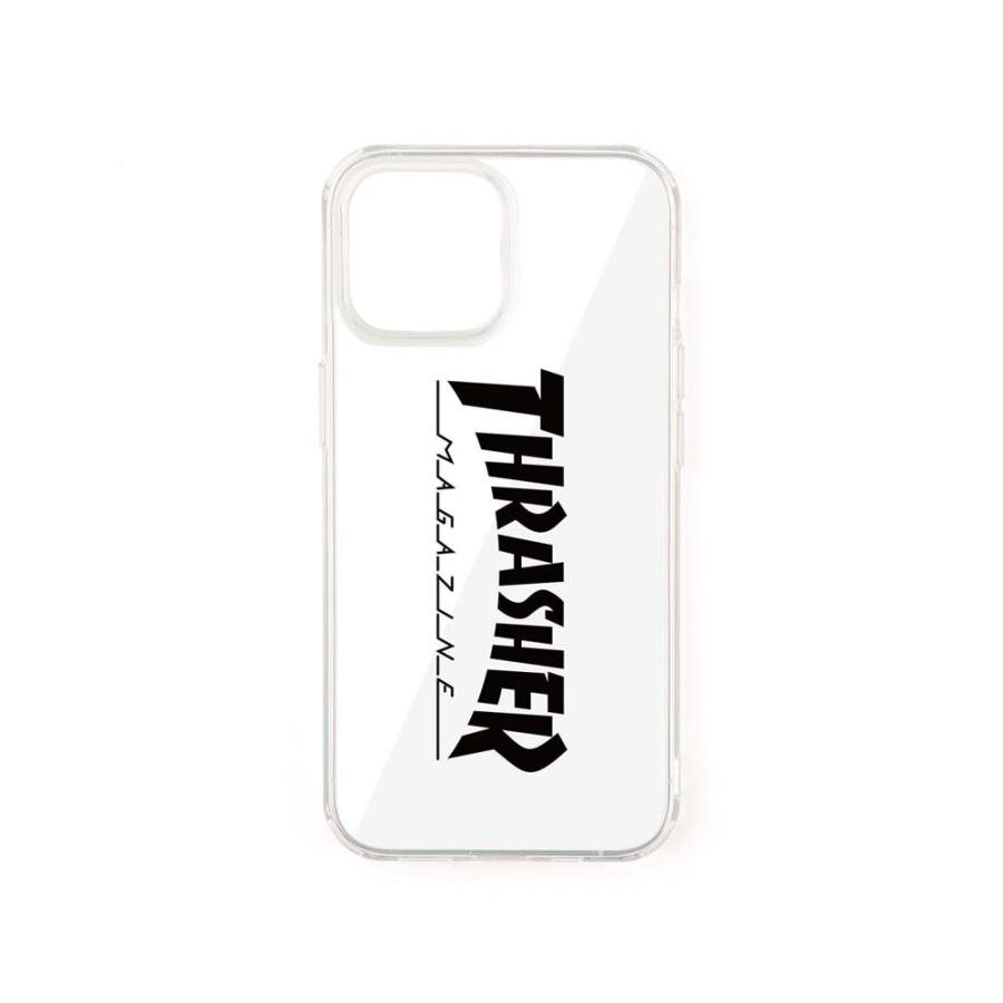 THRASHER Logo Hybrid Clear Case BLACK【iPhone 13mini対応