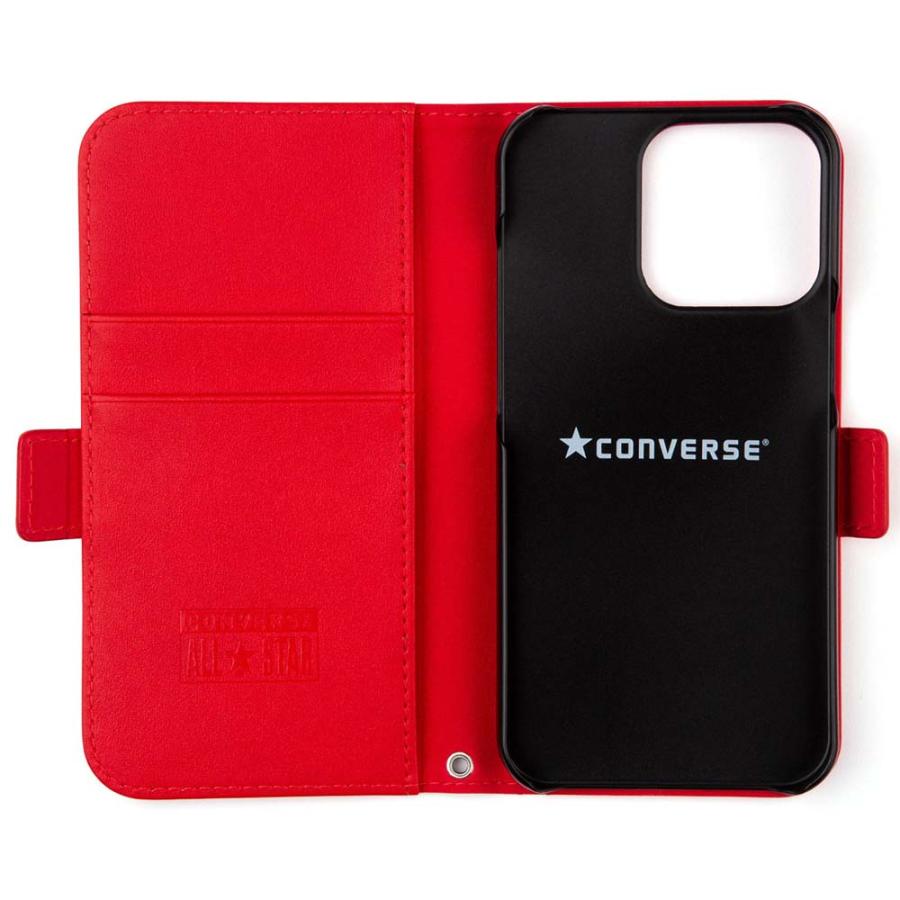 CONVERSE Uncle Patch&Stripes Book Type Case RED【13Pro対応