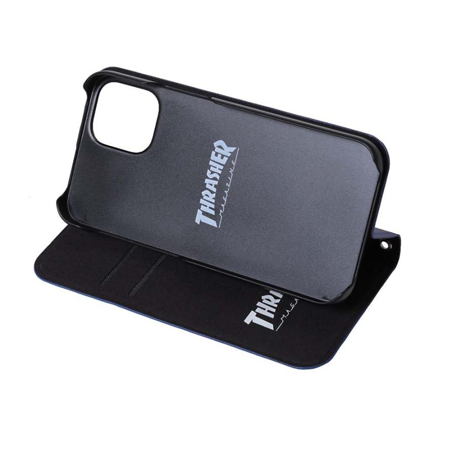 THRASHER FLAME MAGZINE Logo PULeather BookType Case【12 mini対応】4589676562464｜theprooffactory｜04