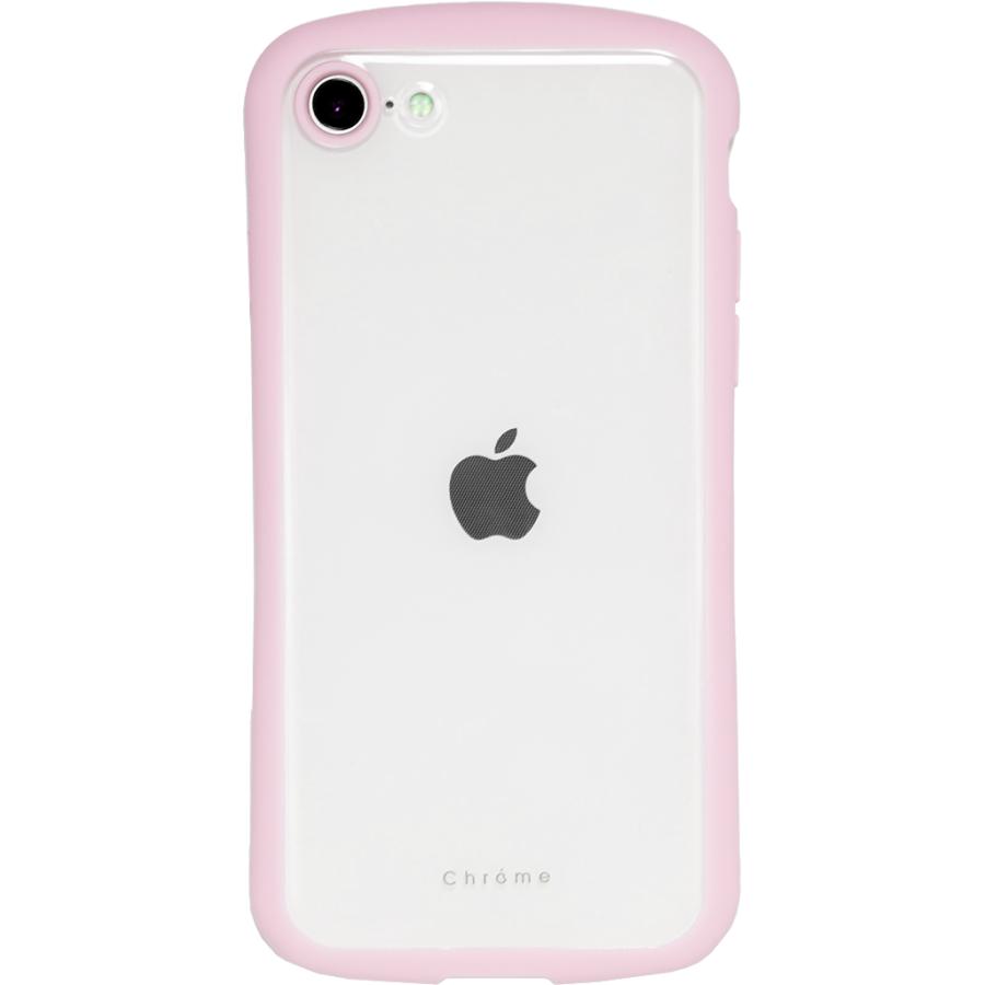 iPhoneSE ピンク iPhone SE (第3世代)/SE (第2世代)/8 耐衝撃・背面クリアケース