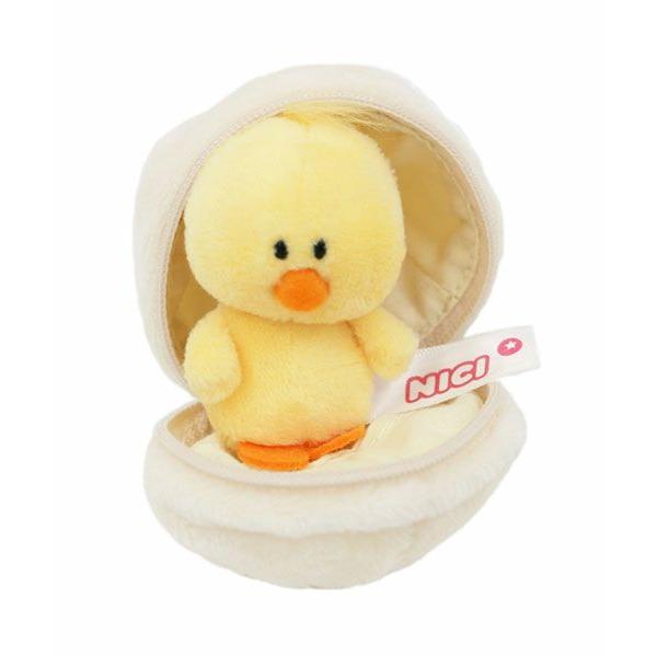 nici（ニキ） キーリング タマゴ＋ヒヨコ 7cm ビーンバッグ アニマル
