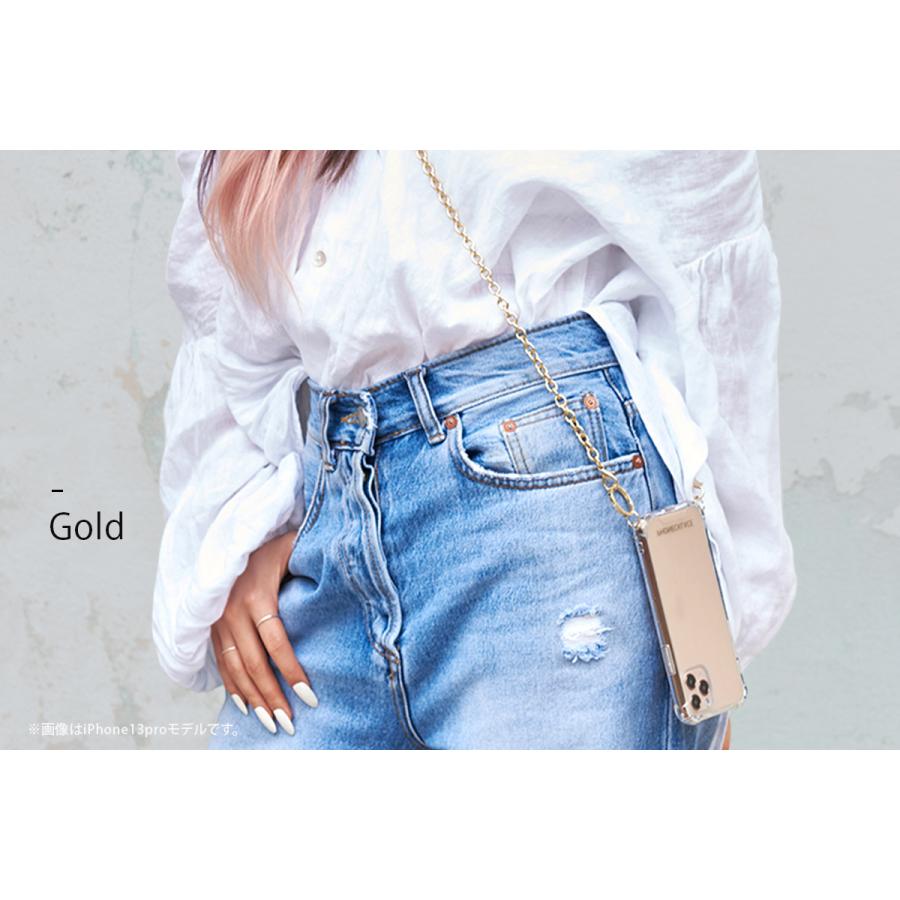 iPhone15pro ケース チェーン ロア・インターナショナル PHONECKLACE チェーンショルダー
