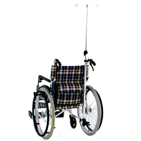カワムラサイクル 自走用簡易モジュール車いす KA820B-N2 カワムラサイクル 簡易モジュール自走用 中床KA820-42B-M 紺チェック