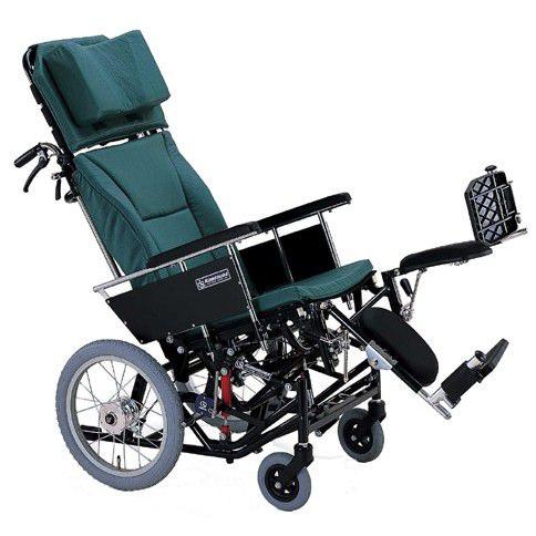 KXL16-42EL リクライニング介助用車椅子(車いす) カワムラサイクル製 