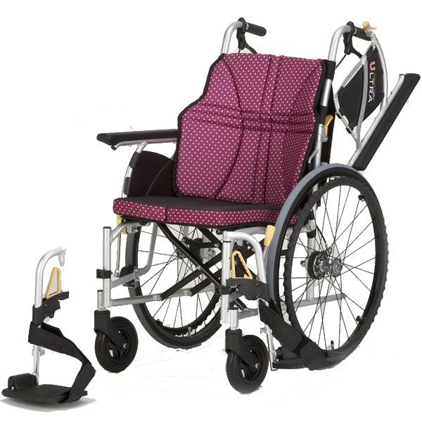 車椅子 日進医療器 軽量 多機能 介助型 NAH-U2W 一押し車いす NA-U2W(ウルトラ) 車椅子(車いす) 日進医療器製 セラピー
