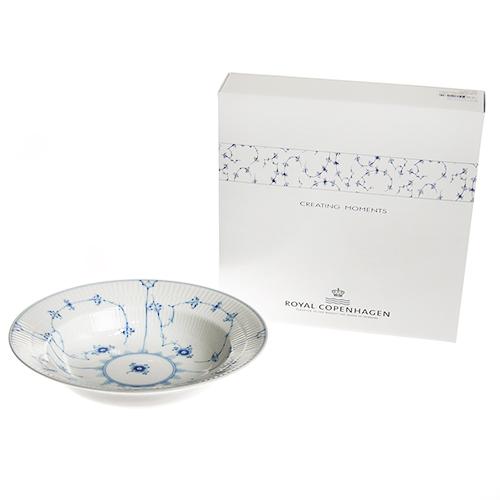 ブルーフルーテッド 食器 スープ皿23cm 単品 北欧 プレイン スープ