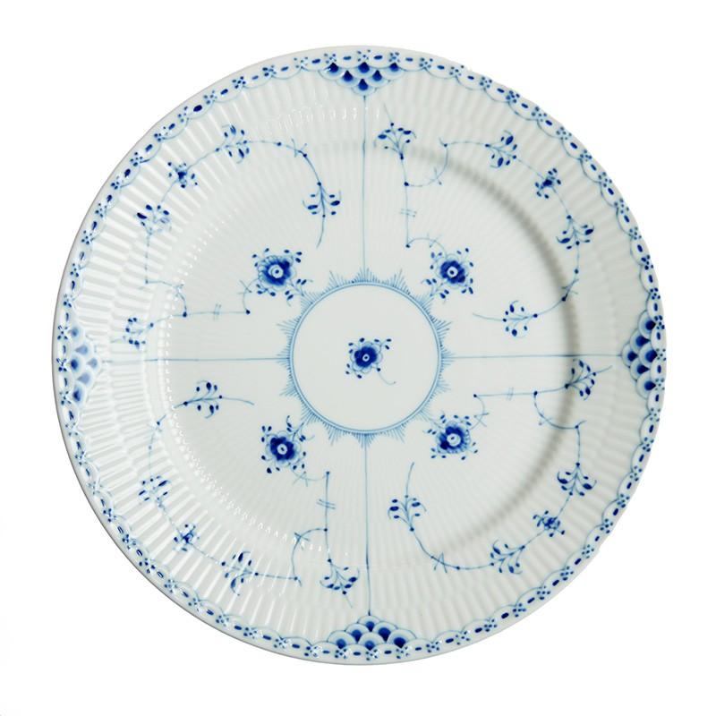 018221 glx ●プレート 27cm ディナープレート 1-102-627 ブルーフルーテッド ハーフレース ロイヤルコペンハーゲン