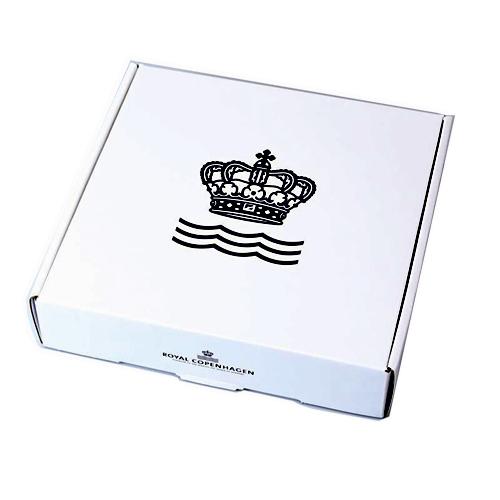 新品未使用　ロイヤルコペンハーゲン　ハーフレース　21cmスクエアプレート ブルーフルーテッド 食器 角プレート21cm 北欧 単品 ハーフレース