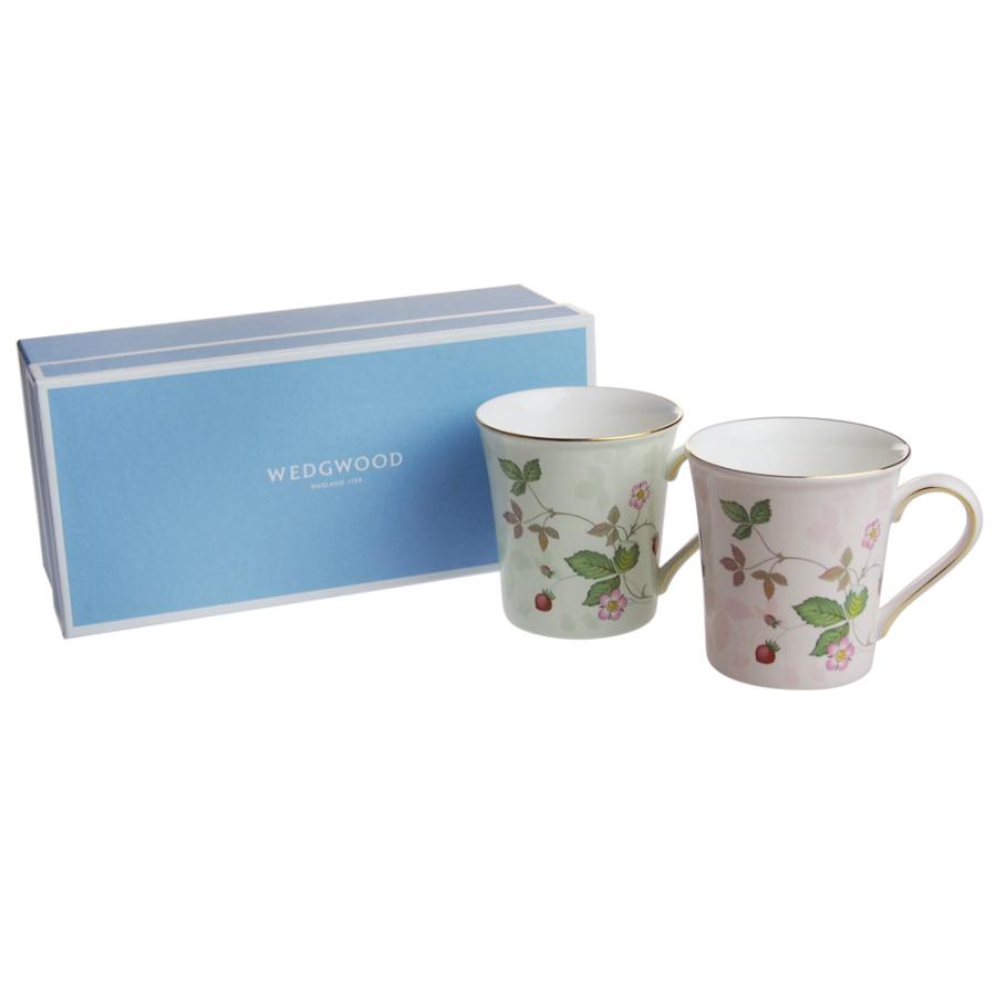 ビーカーマグカップペアセット ウェッジウッド ワイルドストロベリー