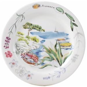 ジアン カナッペプレート16.5ｃｍ 絵柄2種セット プロヴァンス 海