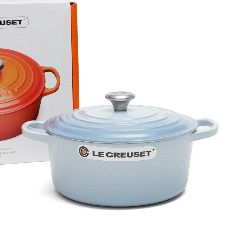 ルクルーゼ ココット ロンド 22cm コースタルブルー 水色 容量3 3ｌ 22 42 ホーロー両手鍋 つまみステンレス リッチ通販 通販 Yahoo ショッピング