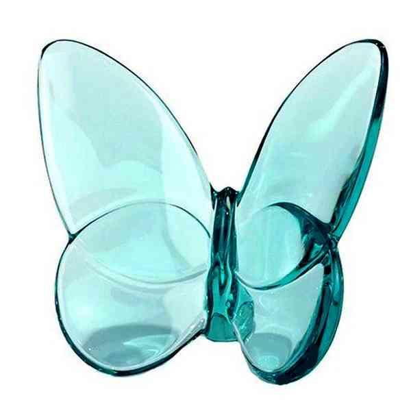 バカラ（Baccarat） 置物 パピヨン ターコイス ラッキーバタフライ