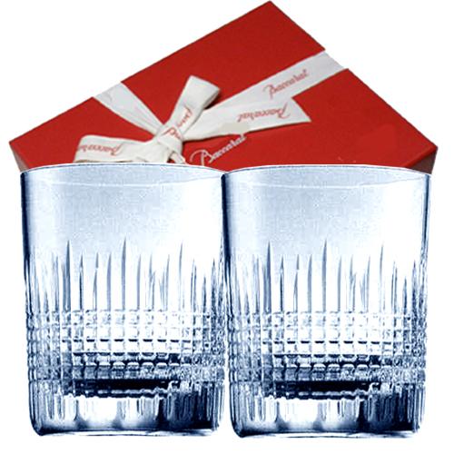 Baccarat ペア グラス ナンシー ロックグラス 高さ 約9.6cm 口径 約7.6 