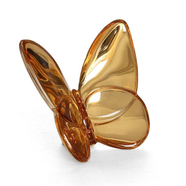 業界No.1 新品 未使用 バカラ ラッキー バタフライ 置物 Baccarat