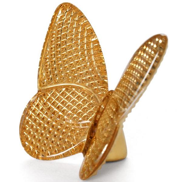 バカラ（Baccarat） 置物 ラッキーバタフライ 金運を運ぶ蝶