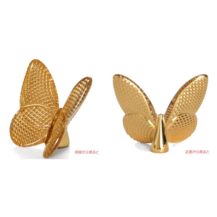 バカラ（Baccarat） 置物 ラッキーバタフライ 金運を運ぶ蝶