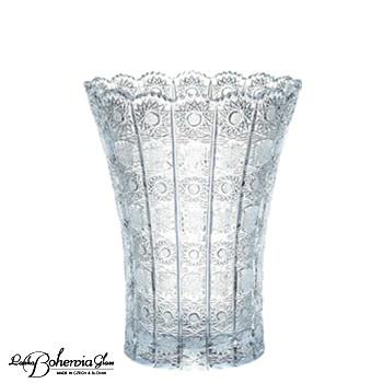 ガラス花瓶 花器 ボヘミアフラワーベース 500pk 高さ25cm 最高級クリスタルガラス製 6 6 500 10 リッチ通販 通販 Yahoo ショッピング