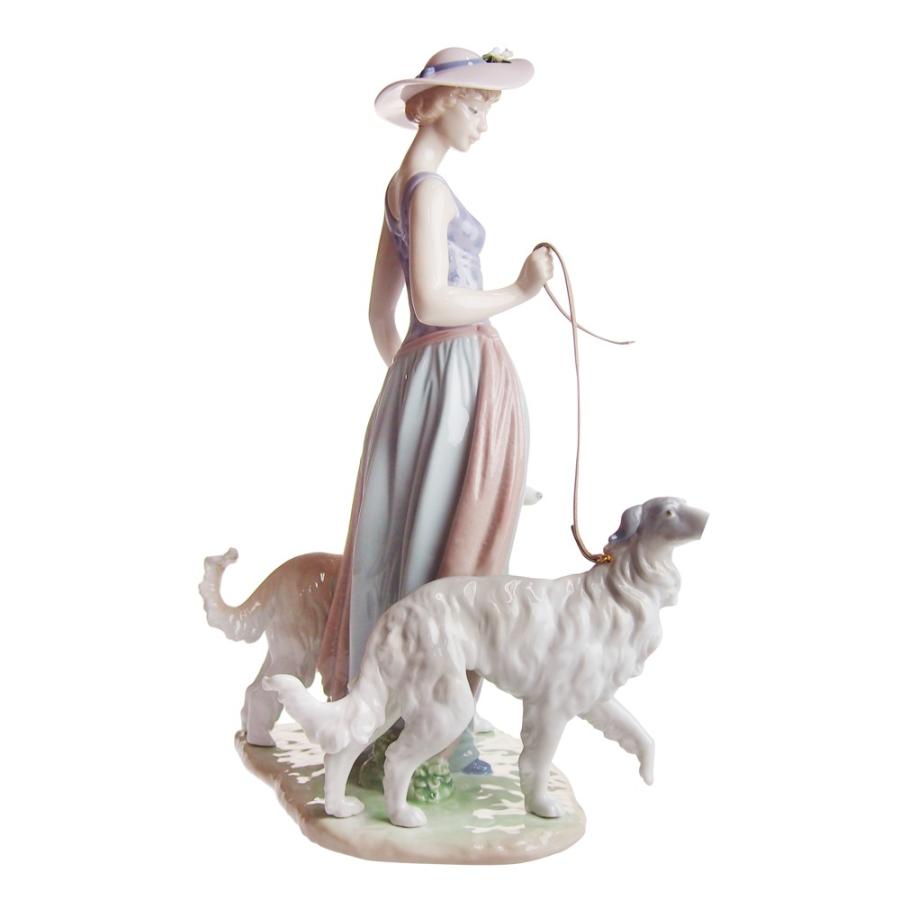 LLADRO リヤドロ 優雅な散歩のひととき 5802 フィギュリン 高さ 39cm