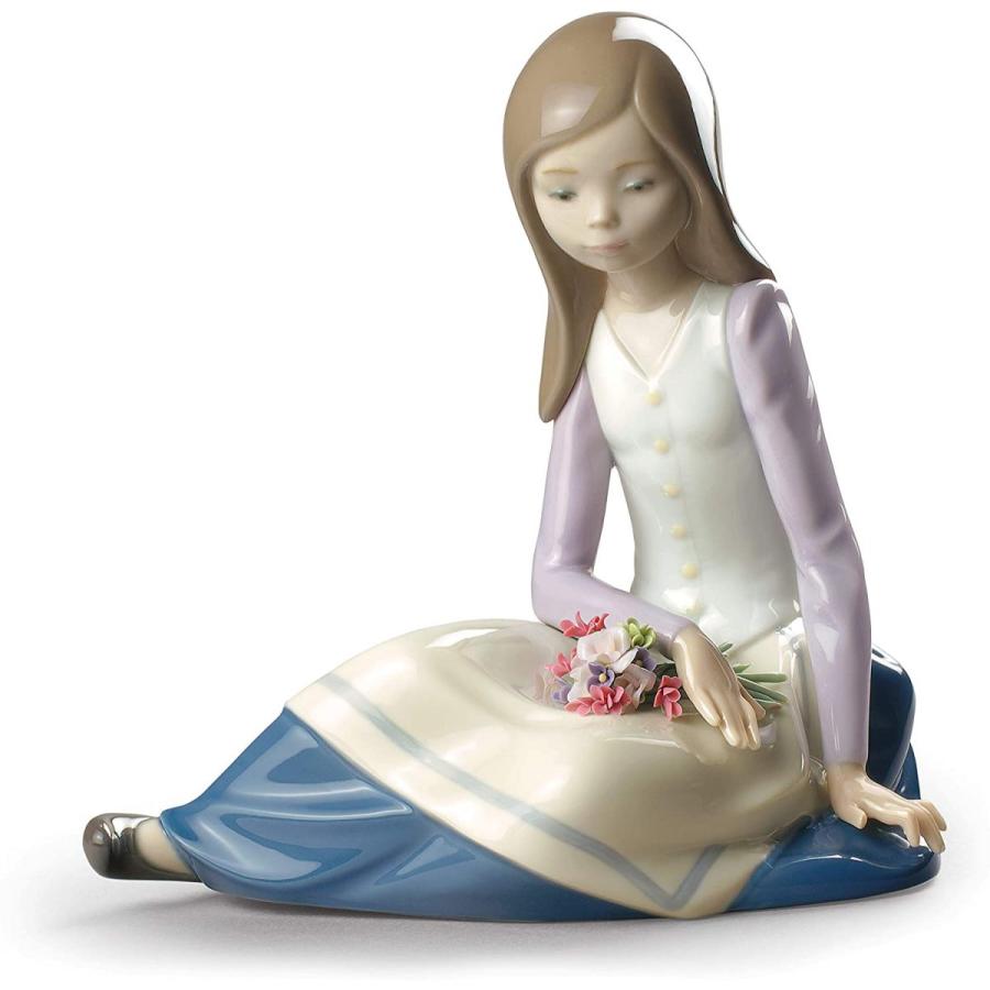 Lladro リヤドロ 磁器人形 あなたを待ちながら 高さ 17cm フィギュリン 少女 花 リッチ通販 通販 Yahoo ショッピング