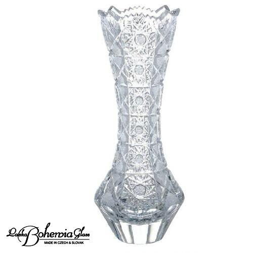 一輪挿し花瓶 花器　最高級ボヘミアクリスタルガラス製 MAIA マイア フラワーベース H20.5cm ハンドカット : ma807 : リッチ通販  - 通販 - Yahoo!ショッピング