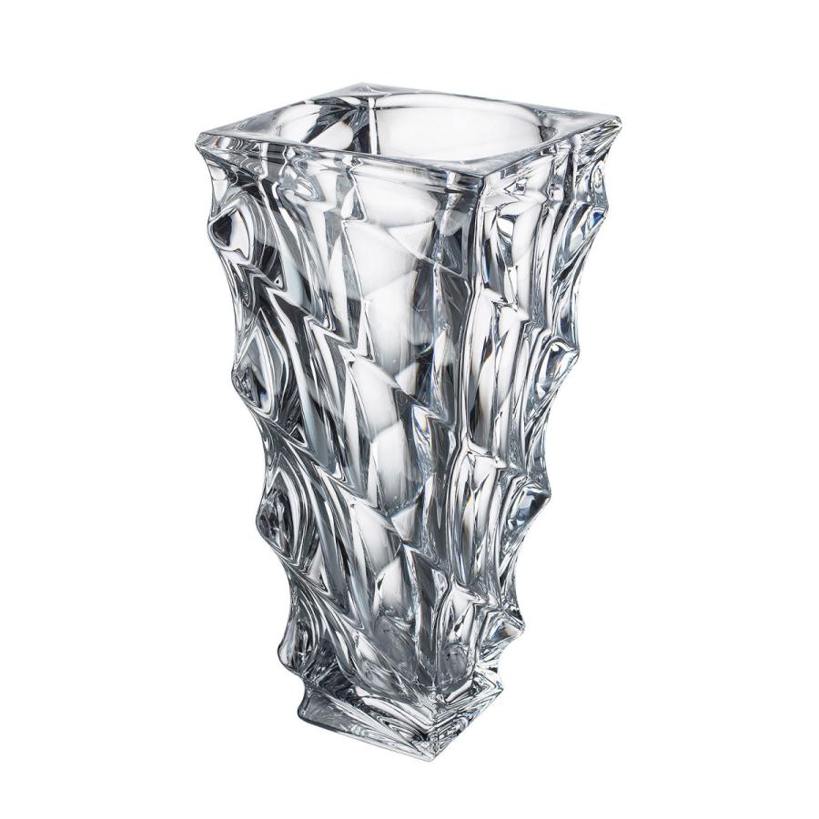 ガラス花瓶 花器 ボヘミアフラワーベース カサブランカ 高さ30.5cm SVC-V003 最高級クリスタルガラス製 :svc-v003