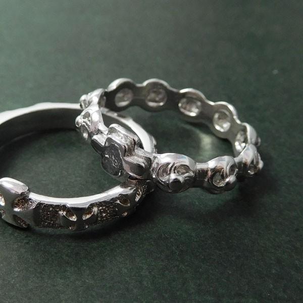 ロザリオリング 薔薇 指輪 ローズ クロス シルバー イタリア製 : THE