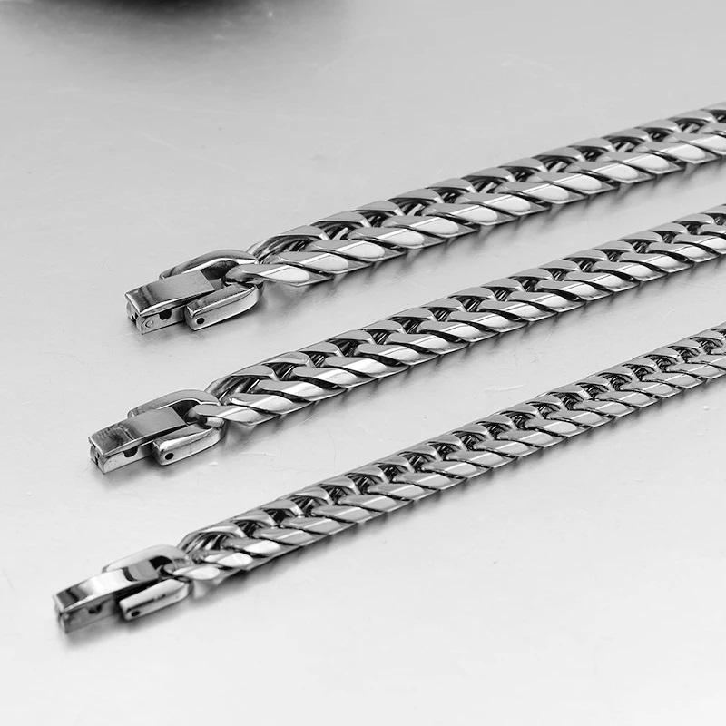 Zanipolo Terzini 喜平ブレスレット ステンレス 6面ダブル 喜平 Zanipolo Terzini 喜平ブレスレット ステンレス 6面ダブル 喜平