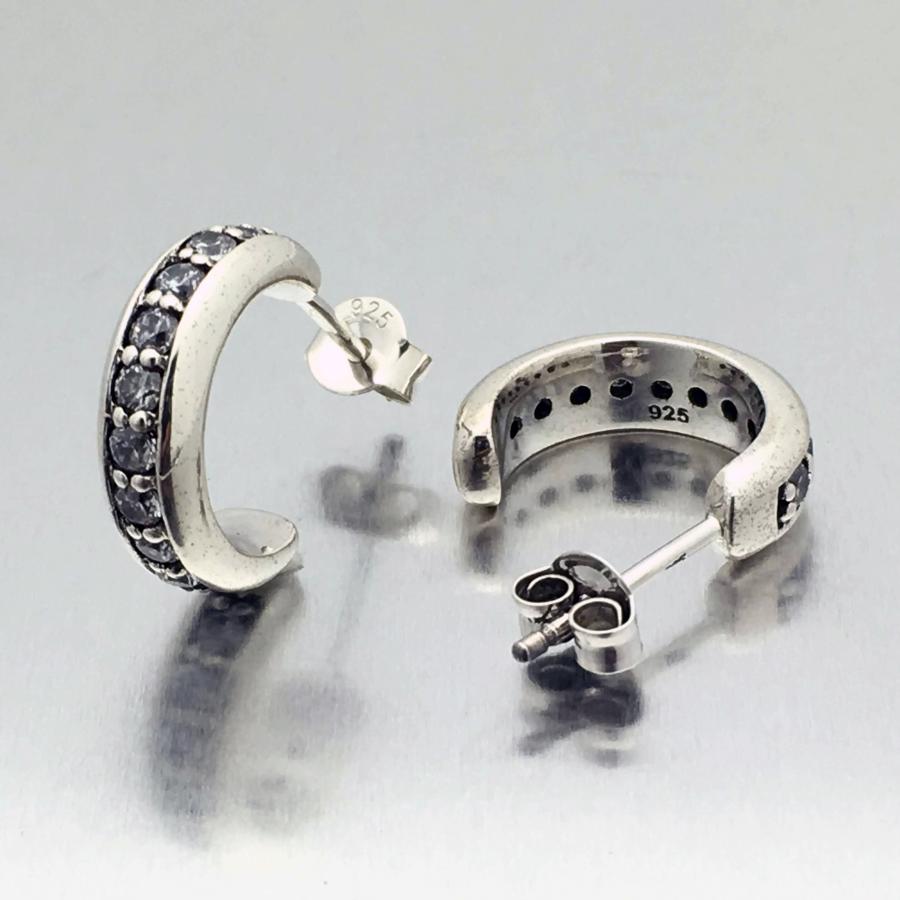 ピアス シルバー925 メンズ シルバーアクセサリー ハーフピアス 