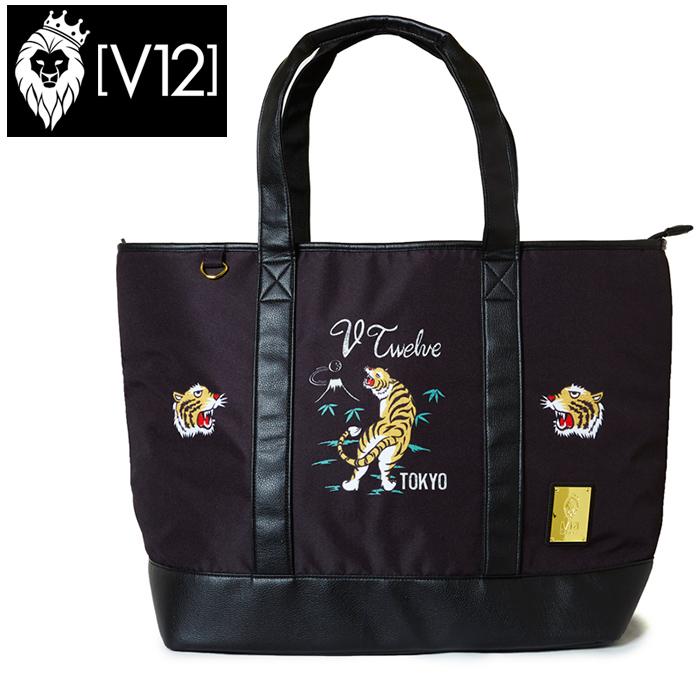 V12 メンズ レディース ゴルフ スカジャン風 ビッグ トートバッグ Big Tote Ska ブラック V Bg03 The Sun Golf 通販 Yahoo ショッピング