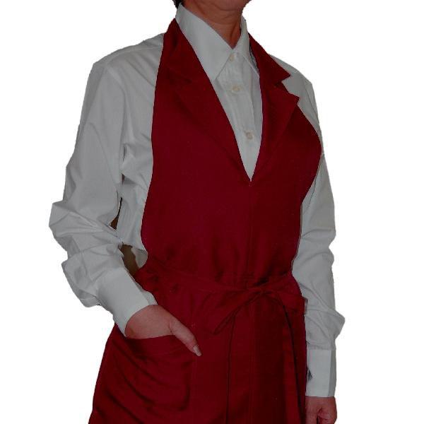 テーラーエリ胸当てソムリエエプロン通販 サロンエプロン 胸あて前掛け