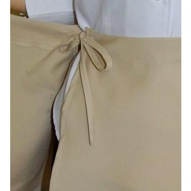 巻きエプロン ベージュ36cm丈ベージュ 女性用カフェエプロン