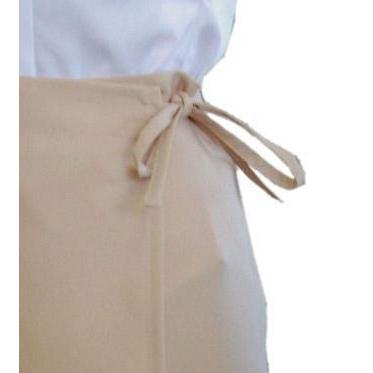 巻きエプロン ベージュ36cm丈ベージュ 女性用カフェエプロン