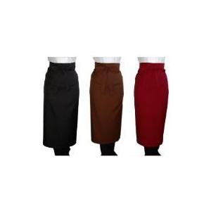 2枚 黒 ブラック ソムリエエプロン カフェ 飲食店 ギャルソンエプロン ソムリエエプロン2枚セット割引85cm丈3色展開カフェエプロン